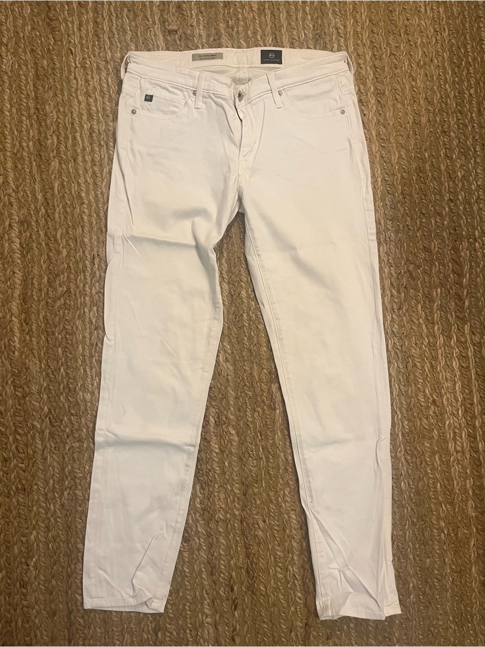 AG White Skinny Jeans